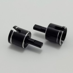 V2 Aluminum Gearbox Outdrive for TT02: Black 2pcs/set