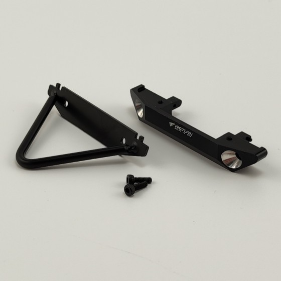 Alloy Traingle Front Bumper Set for SCX24 (Front Bumper Fairlead Light Buckets)