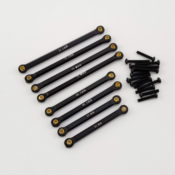 V3 Alloy Suspension Links Set for TRX-4M 1/18th Scale Crawler: Black