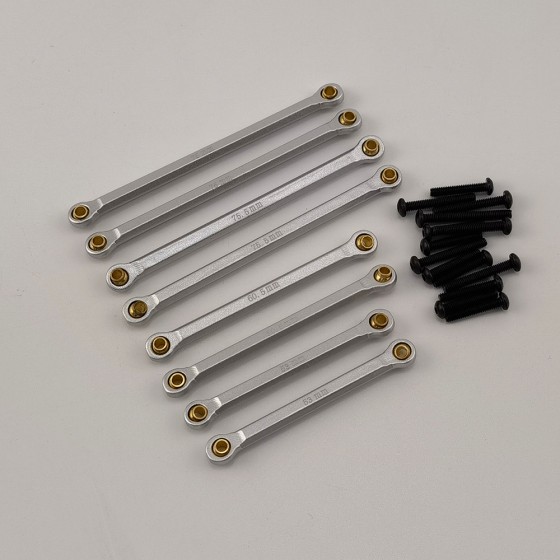 V3 Alloy Suspension Links Set for TRX-4M 1/18th Scale Crawler: Silver
