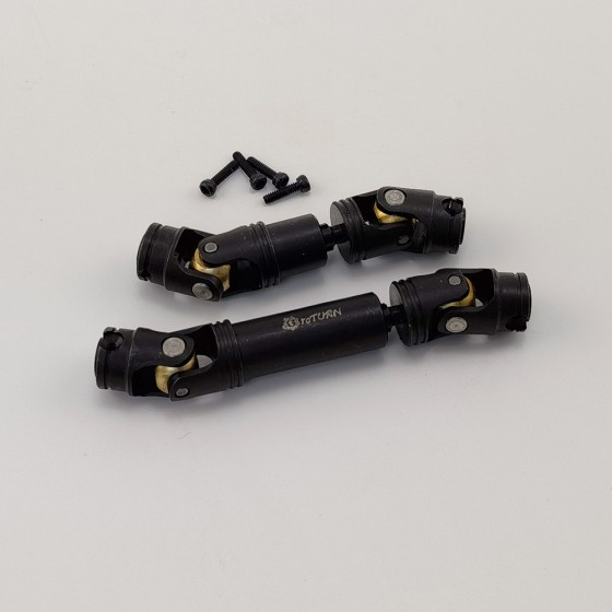 Hardened Steel Front/Rear Center Driveshaft CVD Set for TRX-4M 1/18th Scale Crawler 17g/pc 14g+17g