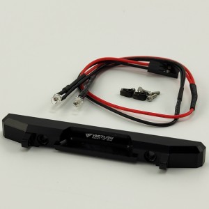 Alloy Rear Bumper Set with LED Lights for SCX24 (Front Bumper Fairlead Light Buckets)