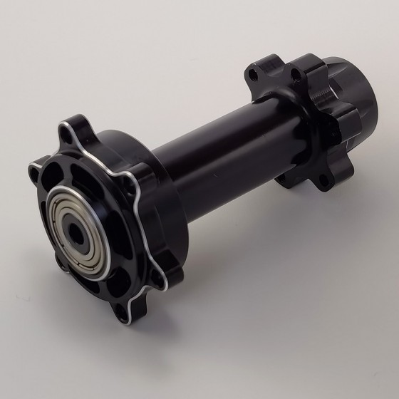 Alloy Rear Hub / Wheel Axle Set for Losi Promoto MX 1/4-Scale Motorcycle: Black
