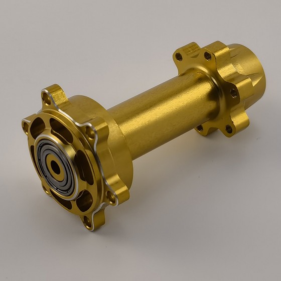 Alloy Rear Hub / Wheel Axle Set for Losi Promoto MX 1/4-Scale Motorcycle: Gold
