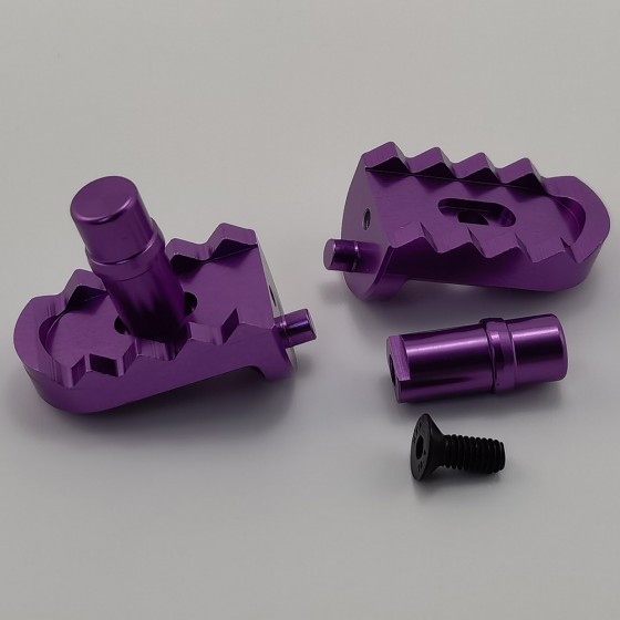 Alloy Footrest / Footpegs Set for Losi Promoto MX 1/4-Scale Motorcycle: Purple