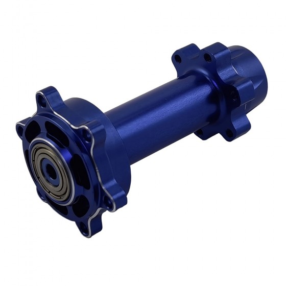 Alloy Rear Hub / Wheel Axle Set for Losi Promoto MX 1/4-Scale Motorcycle: Blue