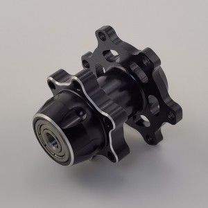 Alloy Front Hub / Wheel Axle Set for Losi Promoto MX 1/4-Scale Motorcycle: Black