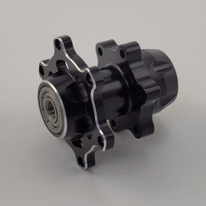 Alloy Front Hub / Wheel Axle Set for Losi Promoto MX 1/4-Scale Motorcycle: Black