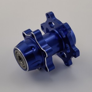 Alloy Front Hub / Wheel Axle Set for Losi Promoto MX 1/4-Scale Motorcycle: Blue