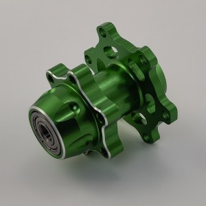 Alloy Front Hub / Wheel Axle Set for Losi Promoto MX 1/4-Scale Motorcycle: Gree
