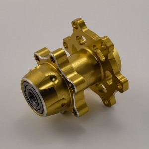 Alloy Front Hub / Wheel Axle Set for Losi Promoto MX 1/4-Scale Motorcycle: Gold