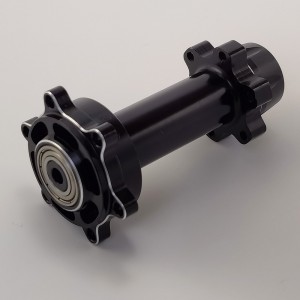 Alloy Rear Hub / Wheel Axle Set for Losi Promoto MX 1/4-Scale Motorcycle: Black
