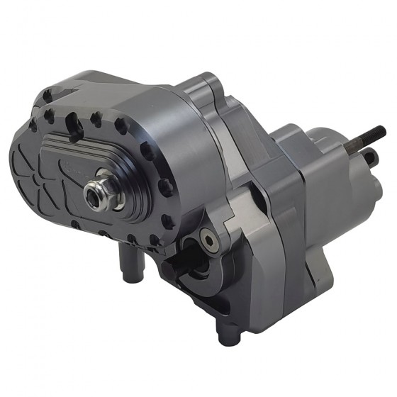 Alloy Complete Assembled Center Gear / Transmission Gear Set with Diff Lock for 1/10 RC Crawler Axial SCX10 II / AXI03004 Capra: TiColour