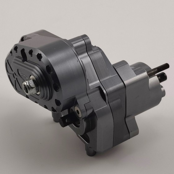 Alloy Complete Assembled Center Gear / Transmission Gear Set with Diff Lock for 1/10 RC Crawler Axial SCX10 II / AXI03004 Capra: TiColour