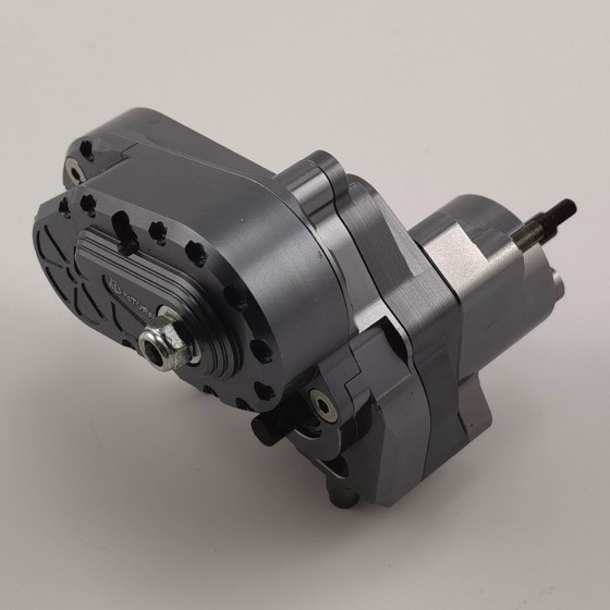 Alloy Complete Assembled Center Gear / Transmission Gear Set with Diff Lock for 1/10 RC Crawler Axial SCX10 II / AXI03004 Capra: TiColour