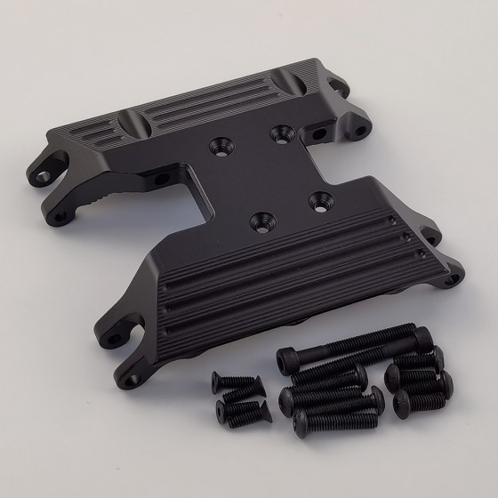 Alloy Center Gear Box Mount for Axial UTB18 Capra 1/18 Trail Buggy: Black (Transmission Case Mount)