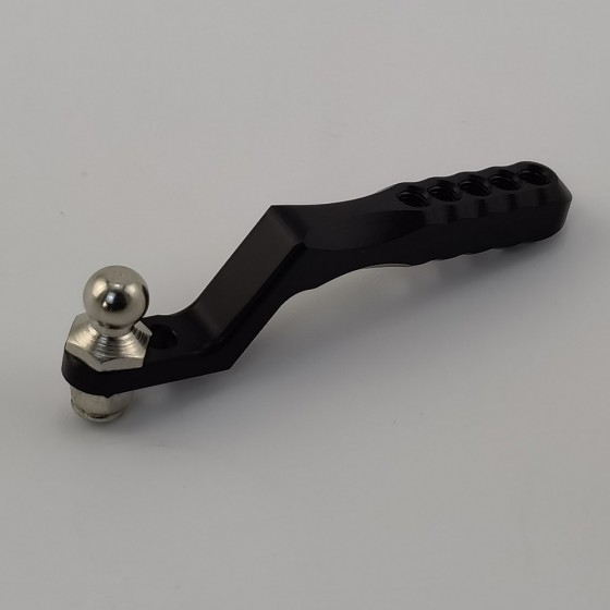 Alloy Trailer Drop Hitch Receiver Towball for 1/10th Scale Crawler: Black