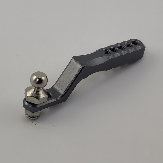 Alloy Trailer Drop Hitch Receiver Towball for 1/10th Scale Crawler: TiColor