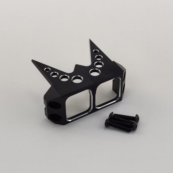 Alloy Steering Servo Guard Armor / Protector for 1/10 RC Car Crawler / Wraith / RR10 / Capra / Cheater Rig Rock Bouncer Roll Cage: Black