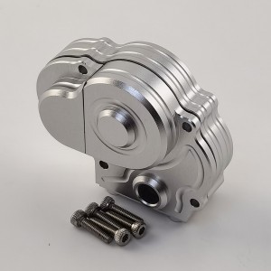 Alloy Center Gear Box Housing Set for Axial UTB18 Capra 1/18 Trail Buggy: Silver (Transmission Gear Case)