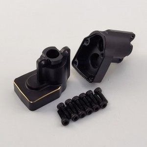 Black Brass Rear Lockout Set / Inner Portal Housing for Axial UTB18 Capra 1/18 Trail Buggy 33g/pc 2pcs/set