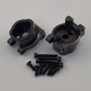 V2 Black Brass Rear Hub Carrier / C Hub / Axle Portal Mounts for TRX-4 / TRX4 1/10th Scale Crawler 22,,8g/pc 2pcs/set