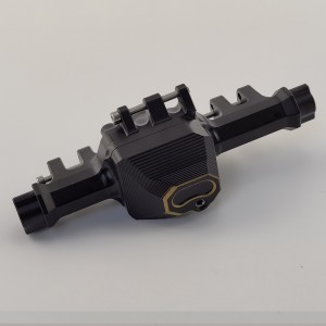 V2 Black Brass Rear Portal Axle Housing for TRX-4 / TRX4 1/10th Scale Crawler 338g
