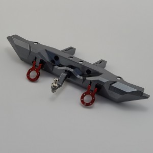 Alloy Rear Bumper Set with Trailer Hook / Shackle / Drop Hitch Receiver Towball for TRX-4 / TRX4 1/10th Scale Crawler: TiColor