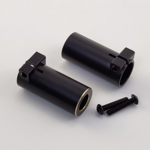 V2 Black Brass Rear Lockout Set for Axial SCX10 II 1/10th Scale Crawler / AR44 Axle 26g/pc 2pcs/set