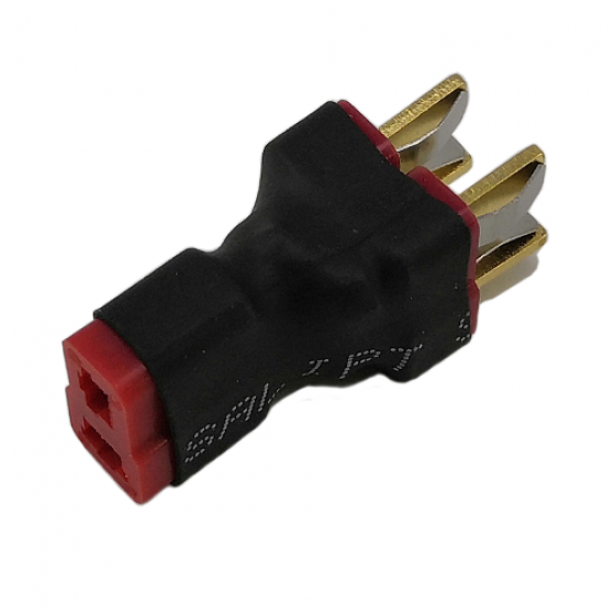 MOQ5pcs T Plug(Deans) 1 Fmale to 2 Male Parallel Wireless Conversion Connector 1F2M
