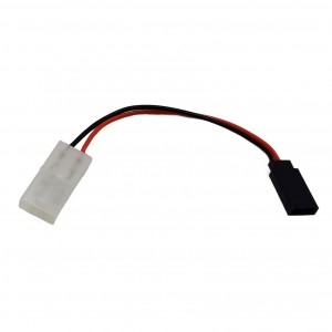 Tamiya Male to FUTABA Female Conversion Connector 1M1F  22AWG  100mm  1pc/bag (1pc)