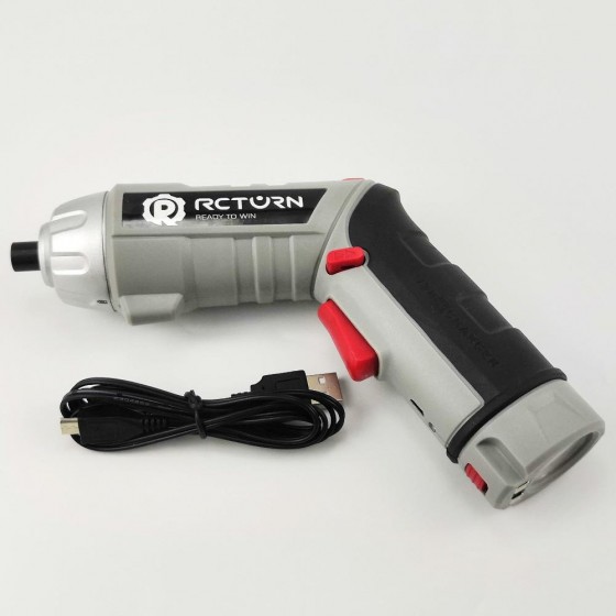 P6 RC Power Tool Electric Mini Screwdriver  3.6v, 1300mAh, 180rpm, 3.5Nm, Lock Chuck 6.35mm Hex, 400g weight, 18650 Battery