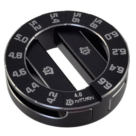 Aluminum Classic+ Plus RC Car 4.0 - 6.6mm Chassis Circle Droop Gauges and 10mm Height Support Blocks for 1/10 Nitro and Electric Touring Cars