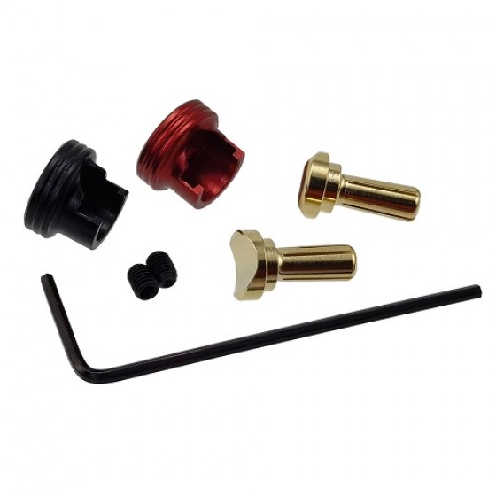 V2 Aluminum RC Heatsink Bullet Plug Grips w/4.0mm Bullets (Black/Red) for Battery Charge Connector