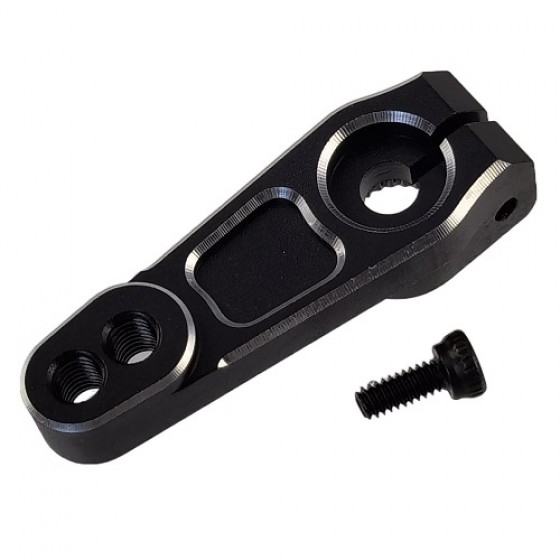 Clamping Aluminium RC Servo Horn - 25T: Black
