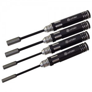 Drill Black Classic Nut Drivers Set 4pcs Box4.0/5.5/7.0/8.0mm