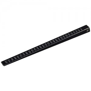Aluminium Classic+ Plus Setpped 2.1-7.9mm Chassis Ride Height Gauge for RC Cars: Black 0.1mm increments.