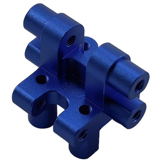 Aluminium Front Upper Bulkhead Set for Tamiya BBX (BB-01) Buggy: Blue