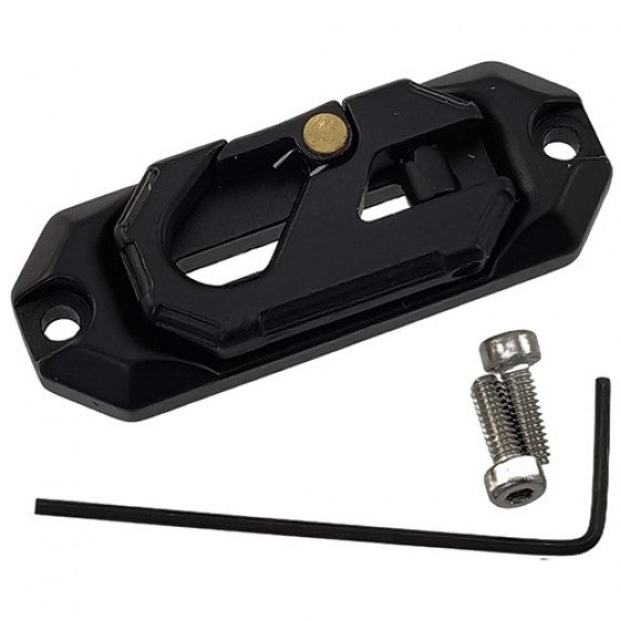 Metal 1/10 RC Crawler Winch Line Fairlead: Black (1/10 1/8 RC Crawler)