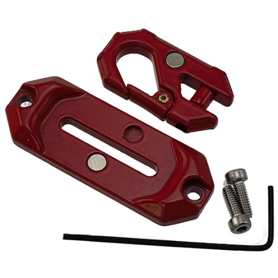 Metal 1/10 RC Crawler Winch Line Fairlead: Red (1/10 1/8 RC Crawler)