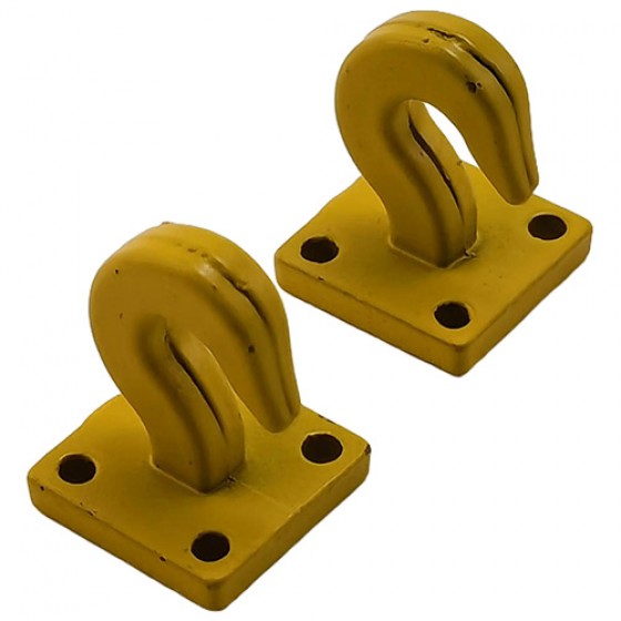 Metal Scale Tow Shackles Hook for 1/10 Crawle: Yellow 2pcs/set