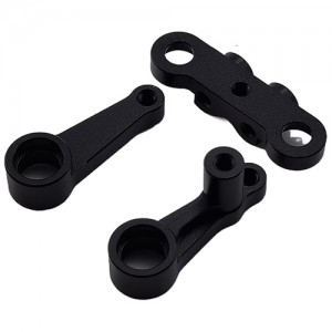 Aluminum Steering Assembly Set for Tamiya BBX (BB-01) Buggy: Black