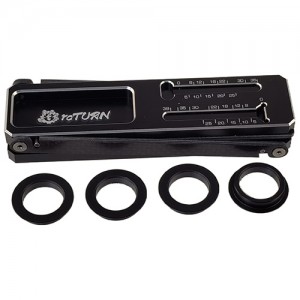 Aluminium Classic+ Plus Foldable Shock Stand with Screw Length Measuring for 1/8th & 1/10th Shock Absorbers: Black