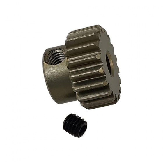 3.175 Bore M0.6 - 18T Aluminum 7075 Hard Coated Motor Pinions Gear - Ti Gold with M3 set screw
