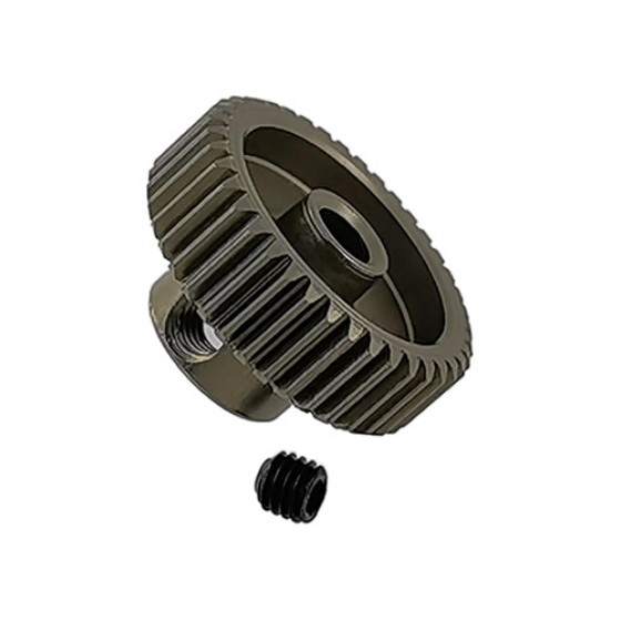 3.175 Bore 64DP - 40T Aluminum 7075 Hard Coated Motor Pinions Gear - Ti Gold with M3 set screw