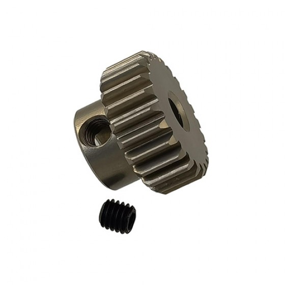 3.175 Bore 48DP - 23T Aluminum 7075 Hard Coated Motor Pinions Gear - Ti Gold with M3 set screw