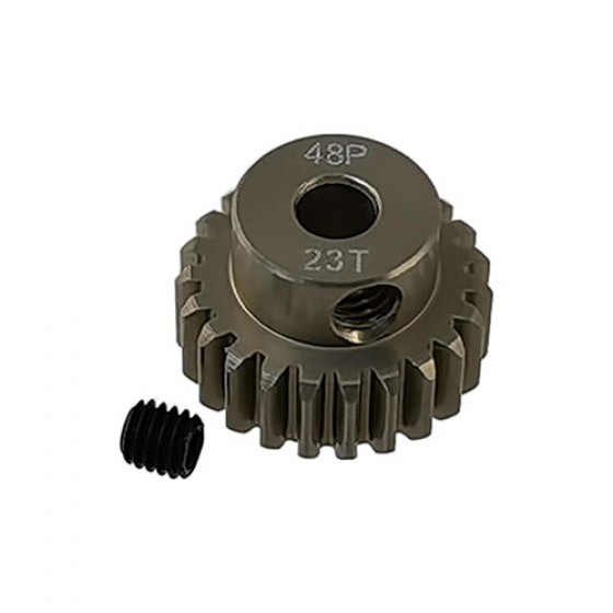 3.175 Bore 48DP - 23T Aluminum 7075 Hard Coated Motor Pinions Gear - Ti Gold with M3 set screw