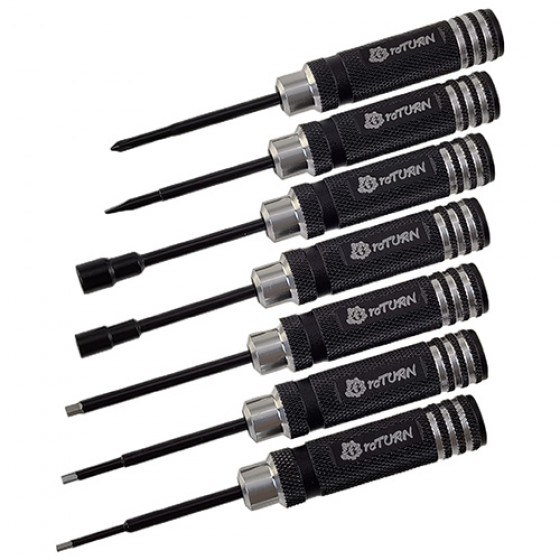 7pcs Galvanized Hex Socket Tool set - Black Hex: 1.5/2.0/2.5mm Box: 4.0/5.5mm Philips 0# Soltted 1# 7pcs/set Length: 109mm Handle Dia: 14mm Tip Rod Dia: 3.5mm