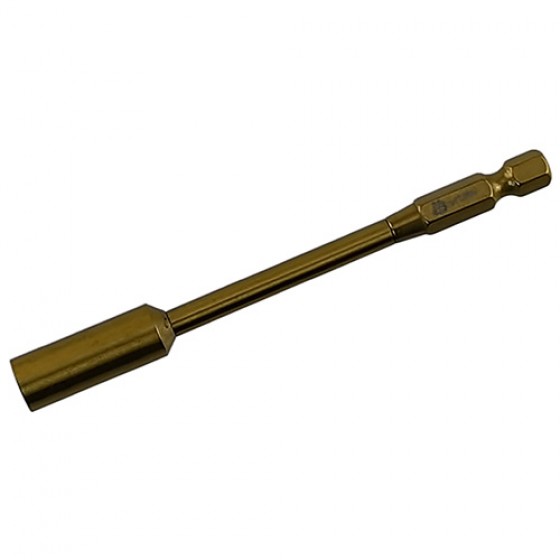 RC Power Tool Tit-Coated Nut Driver Tips (6.35mm/1/4) BOX 7.0  L=100mm