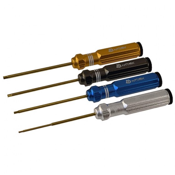 Classic Allen Wrench Set - 4 Colors 4pcs RTT11024A Hex1.5 x 180mm -Silver RTT11024B Hex2.0 x 180mm -Blue RTT11024C Hex2.5 x 180mm -Yellow RTT11024D Hex3.0 x 180mm -Gold White Steel Tips 4pcs/set